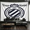 Club Brugge KV Custom Name Wall Tapestry Aesthetic Wall Hanging Printed Fabric Blanket Decorative Tapestries for Bedroom Living Room Home Decor