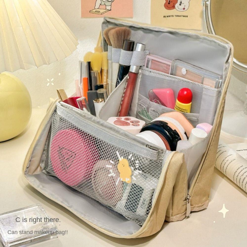 Extra Large Capacity Pen Bag Multi-Compartment Storage Bag Pencil Case  School Supplies