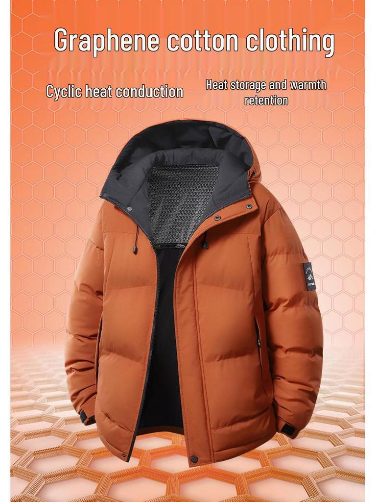 Men's 2025 Winter Graphene Cotton Jacket - High-Quality, Trendy, and Cold-Protective