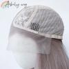 13*4 Grau Rosa Synthetische Spitze Front Perücken Graublau Rosa Rose Lange Gerade Spitze Front Perücke für Frauen Vorzupft Natürlicher Haaransatz
