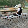 Ultra-Light Aluminum Folding Camp Bed for Camping, Office Naps, and Self-Driving Adventures