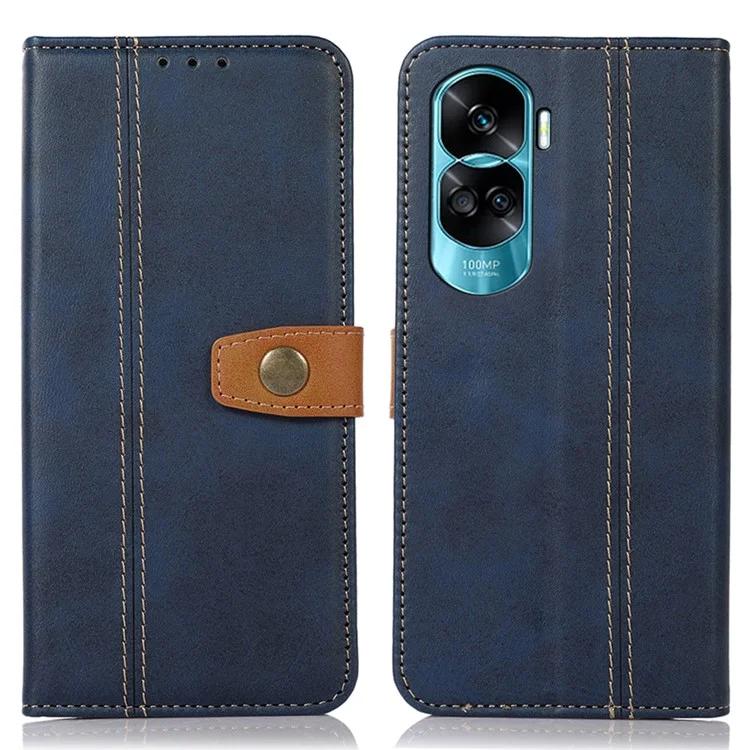 For Honor 90 Lite 5G / X50i Shockproof Calf Texture Leather Case Stand Wallet Cell Phone Cover