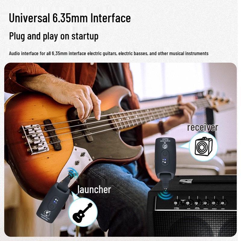 A9 2.4G Wireless Guitar and Instrument Transceiver System