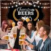 Cheers and Beers Party Decorations,Retro Rustic Wooden Board 30th 40th 50th Birthday Theme Party Photography Banner Backdrop for Men Beer Whiskey