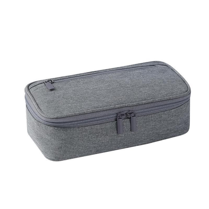 1PC Pen Storage Bag Pencil Case 2 Layer Large Capacity Cosmetic High Quality Study Supplies Simple Student Stationary Boxes