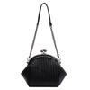 PU Leder Mode Clip Tasche für Frauen Neue Gewebte Kette Tasche Retro Textur Schulter Umhängetasche frauen Tasche Pendeln handtasche