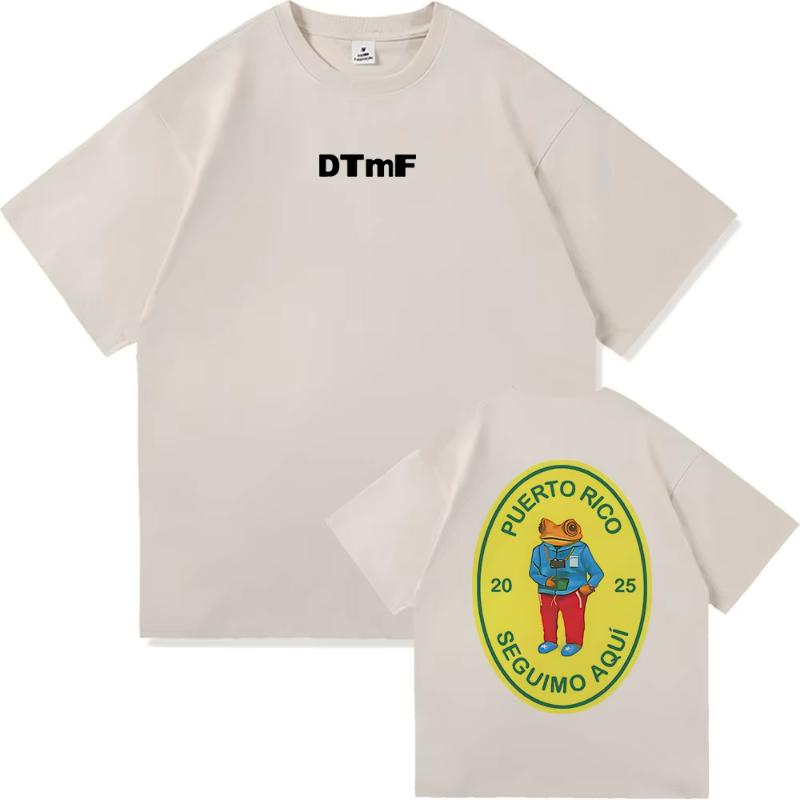 DTMF Debí Tirar Más Fotos Bad Bunny T Shirt Fashion Women Retro Funny Frog Tshirt Unisex DeBÍ TiRAR MáS FOToS Cotton Tees Shirts