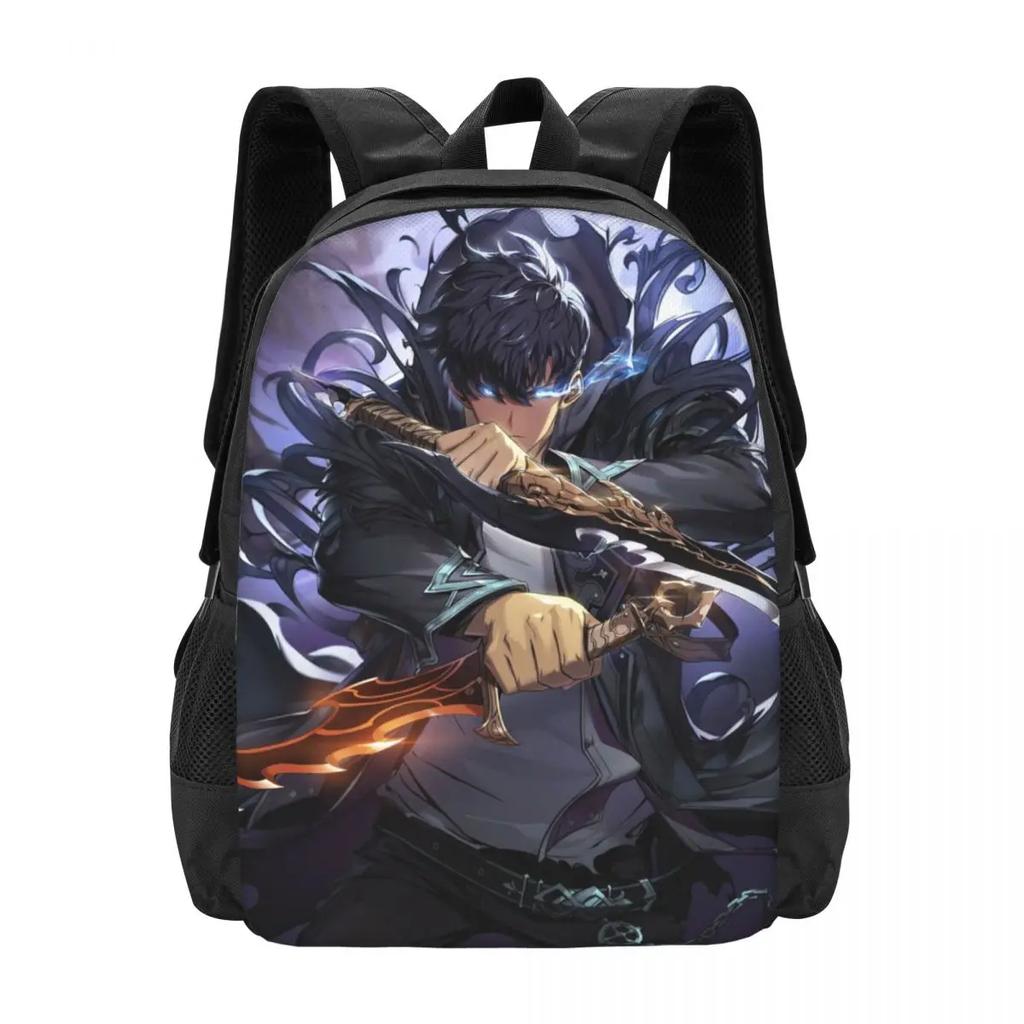 Solo Leveling Travel Laptop Backpack, Business College School Computer Bag Gift for Men & Women