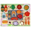 Interactive Wooden Play Kitchen & Cutting Toy Set for Kids