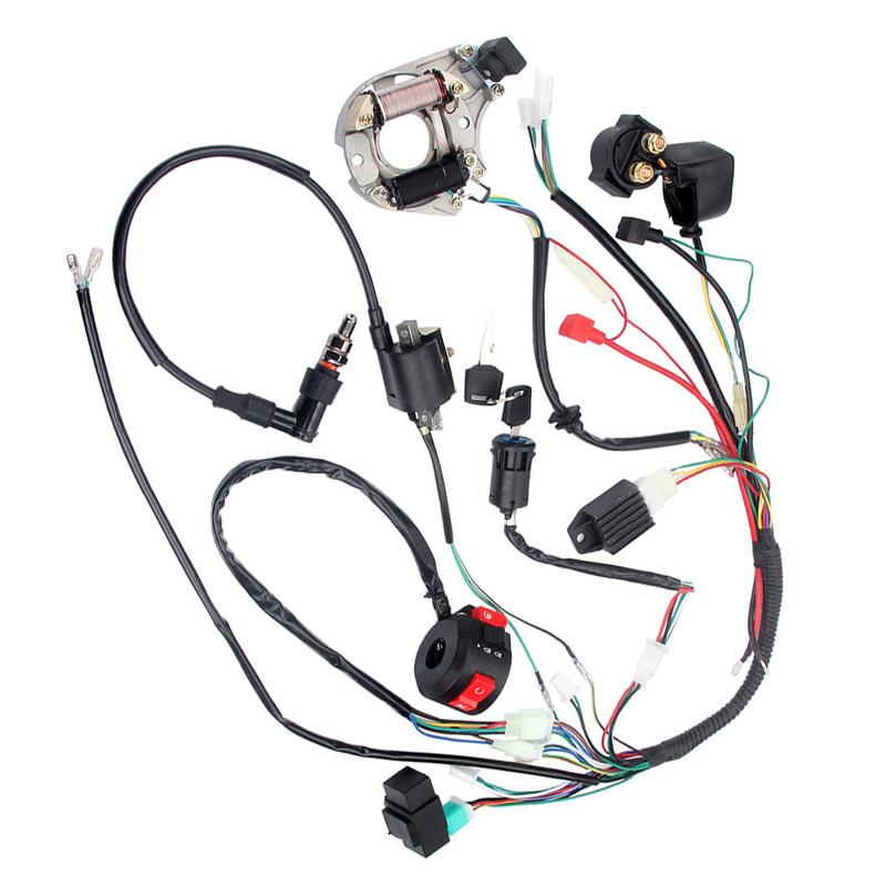 Complete Electrics Wiring Harness CDI Coil For Kawasaki KLX Chinese Dirt Bike ATV QUAD 49cc 50cc 80cc 90cc 100cc 110cc 125cc