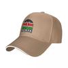 Cappellino da Baseball Vintage Usurato con Emblema Bandiera del Kenya Cappello da Tè Cappello da Sole da Uomo Baseball da Donna