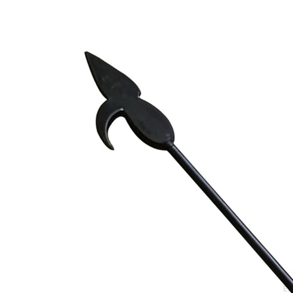 Fireplace Tool Portable Fireside Accessory with Wooden Handle Fire Pit for Outside Home