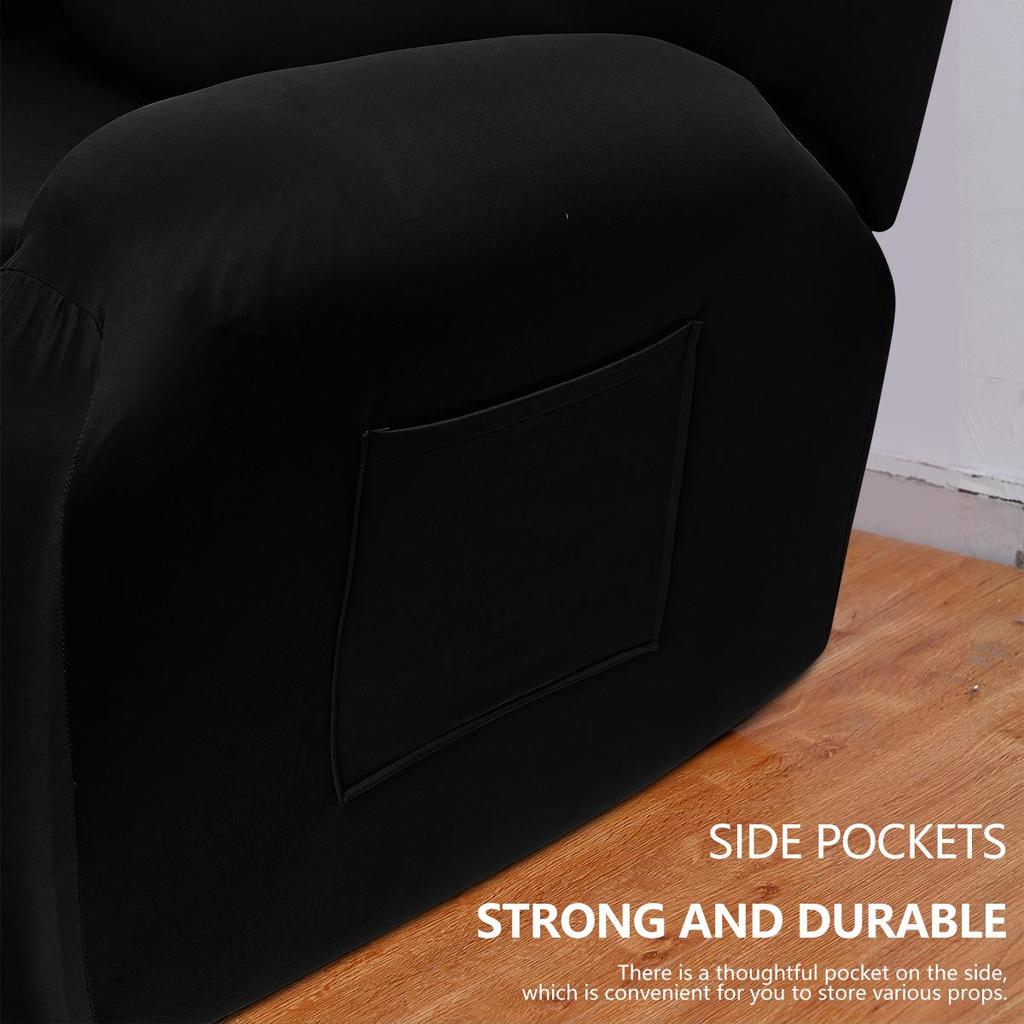 Elastic Waterproof Milk Silk Recliner Sofa Cover - Universal Fit
