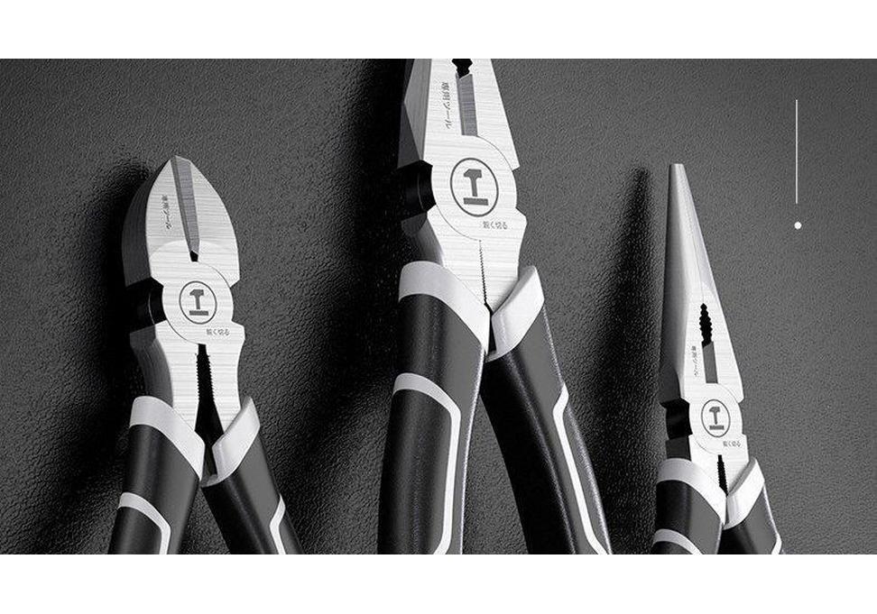 Electrician's Multi-functional Needle-Nose Pliers: Industrial-Grade, Labor-Saving Wire Cutters