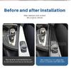 ABS Carbon Fiber Texture for BMW 3 4 Series 3GT F34 F30 F31 F32 F33 F36 2014 2018 320i Multimedia Panel Center Gear Shift Stick