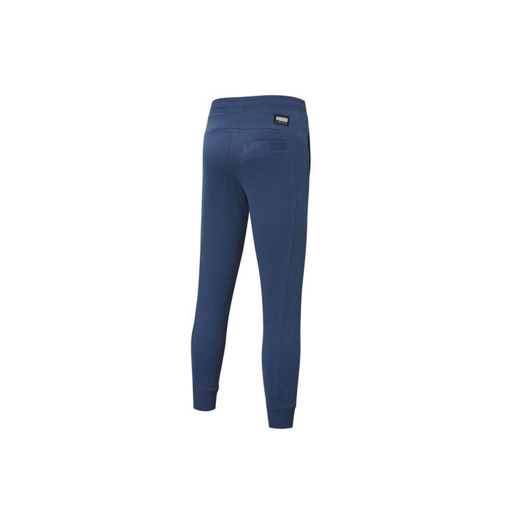 Puma Athletics Contrast Print Logo Joggers Men Bottoms Deep-Denim-Blue 583828-43