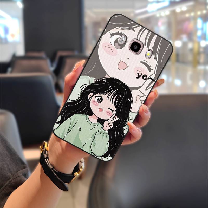 Full wrap Anti-dust Phone Case For Samsung Galaxy J510/J5 2016/J5108 Shockproof Soft case Graffiti Phone Pouch Couple