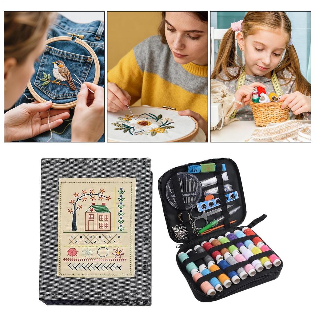 DIY Embroidery Stitches Book Hand Sewing Guide For Beginners Cross Stitches Patterns Needlework Guide With Sampler Templates