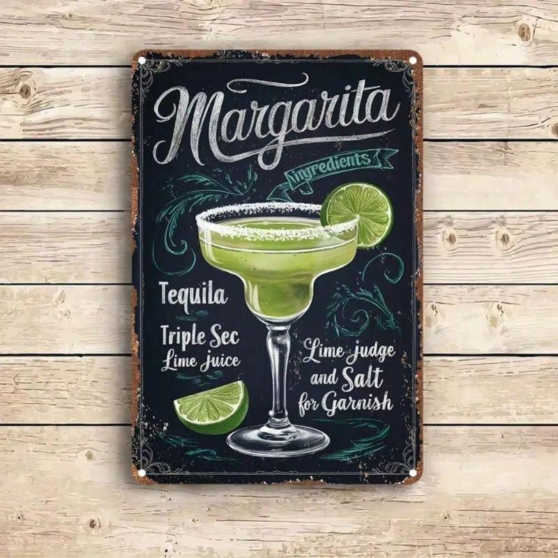 Metal Wall Art Decor, Vintage Bar Sign for Pub, Retro Tin Plate