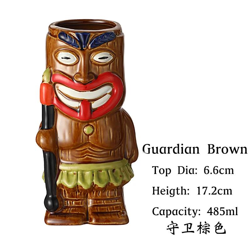 1PCS Tiki Mugs Ceramic Mug Party Cocktail Tumbler For Liquor, Beverages