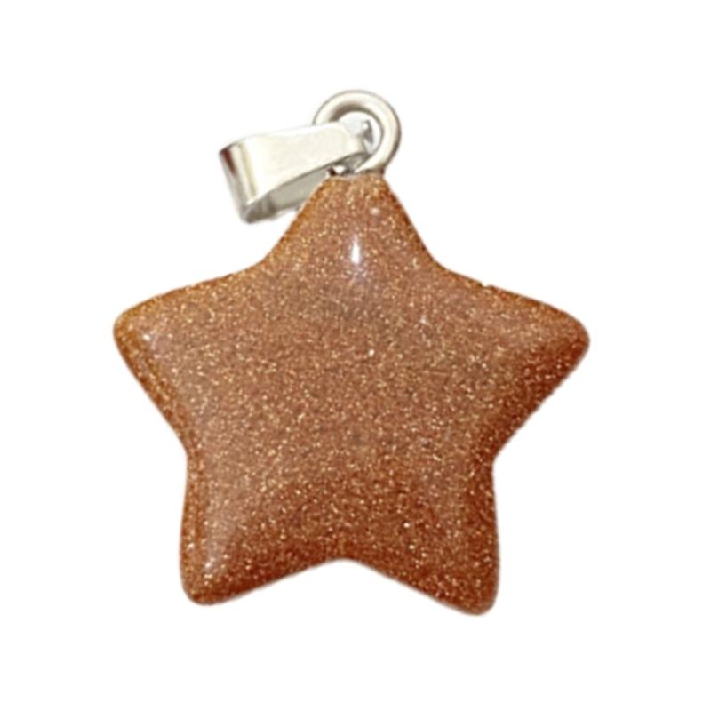 Star Pendant Star Charm Fashion Jewelry Accessory Natural Stone Material Jewelry Findings Perfect Gift for Women Girls