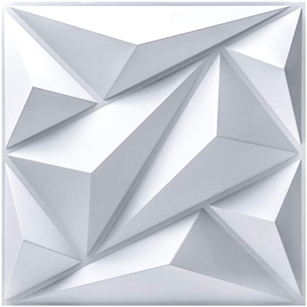 White 3D Wall Panel Foam Brick Geometric Non-self-adhesive Wall Sticker Classics Modern Background Wallpaper Wall Renovation