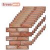 10PCS 3D Self Adhesive Wall Sticker PVC Waterproof Thick Wallpaper for Home Decoration Background Wall Renovation Peel and Stick