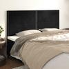 VidaXL Headboards 4 Pcs Black 90x5x78-88 Cm Velvet3116254