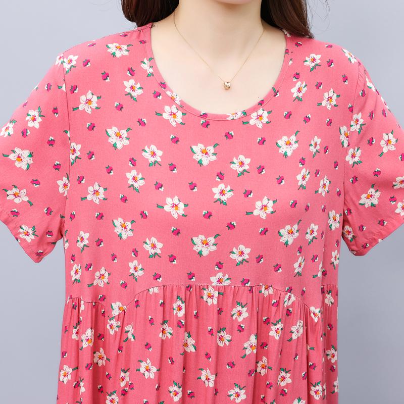 Casualowe letnie sukienki damskie z krótkim rękawem Eleganckie długie sukienki dla pań