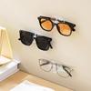 Wall-Mounted Punch-Free Glasses Display and Storage Rack for Bedrooms and Bathrooms