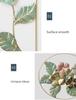 Nordic Flower Wall Decor Ornament Iron Light Luxury Round Colorful Leaf Wall Hanging Pendant Living Room Home Decoration