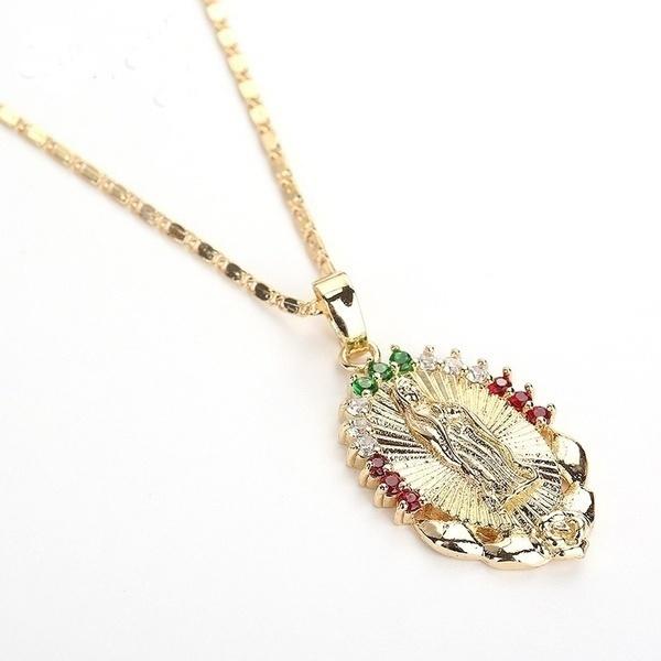 Virgin Mary Necklace Ladies Religious Prayer Necklace & Pendants Fashion Jewelry Gifts