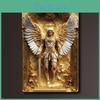 Michael Square Archangel Golden 2dgoldenarchangelmichael Aluminum Wall Art 2d Durable Metal Sign Versatile Decor For Homebar