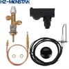 Low Pressure LPG Propane Gas Fireplace Fire Pit Flame Failure Safety Control Valve Kit with Igniter Assembly Fire Pit Igniter, Push Button Ignition