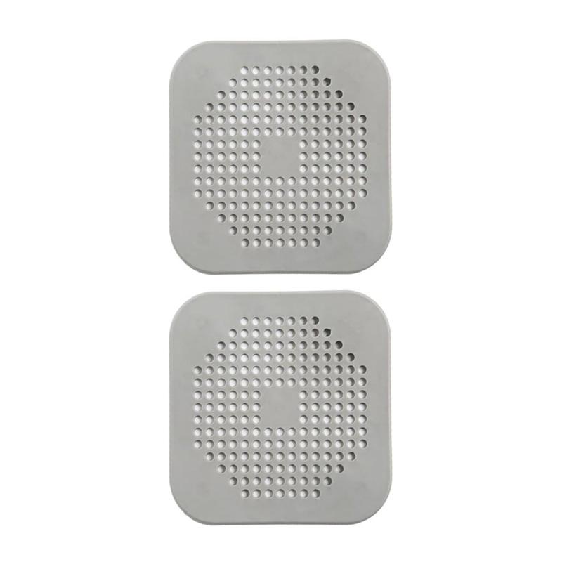 2Pcs Kitchen Sink Drain Protector with Suction Cup Shower Drain Hair Catcher Sink Strainer for Kitchen Bathroom Bathtub Basin