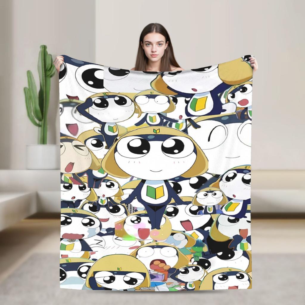 Keroro Plush Blanket Kids Adult Flannel Throw Blanket For Living Room Warm Soft Design Quality Bedspread Gift