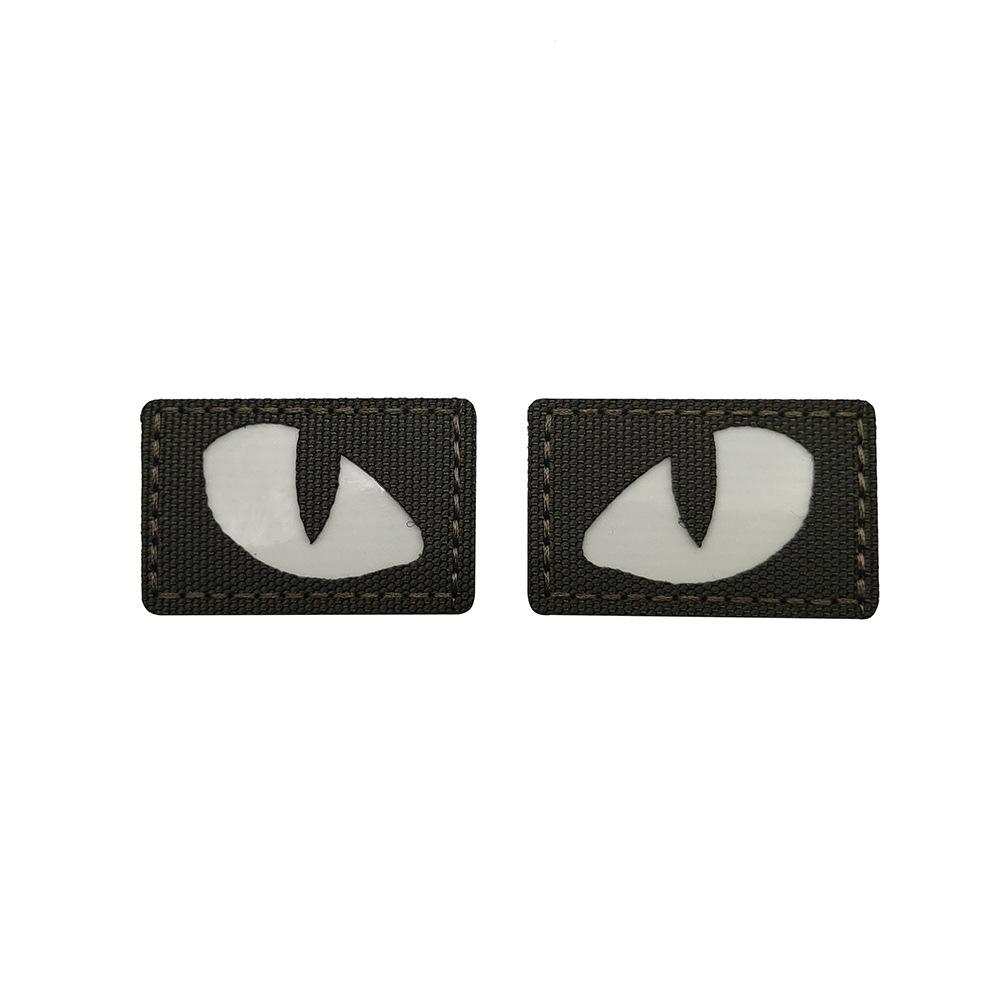 Patch lumineux réfléchissant œil de chat Tai Feng pour brassard ou sac