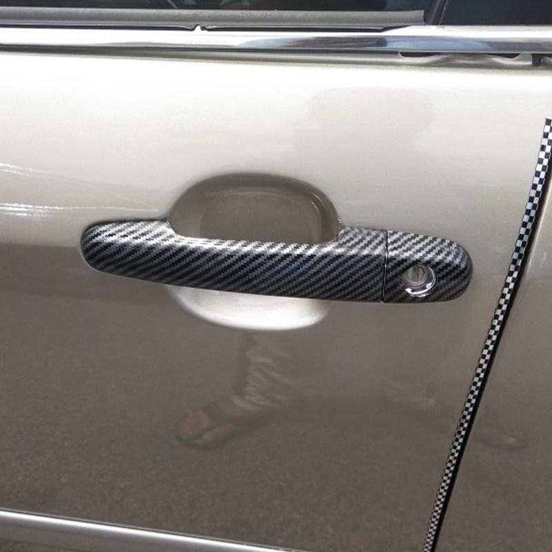 Car Decoration Door Bowl I Handle Cover For Toyota Yaris (Imported) Vios 2002-2013 Cars Accessories Carbon Fiber