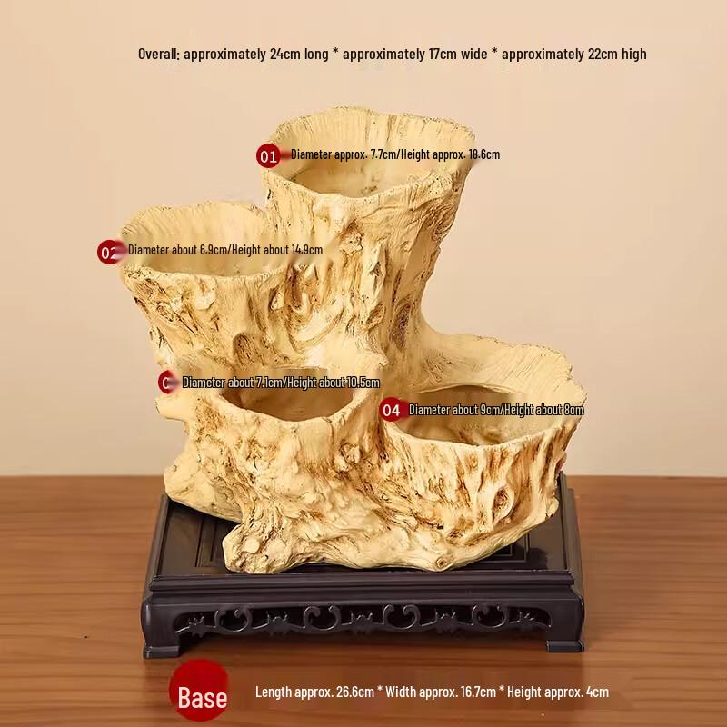 

Maididuo Imitation Wood Succulent Pot