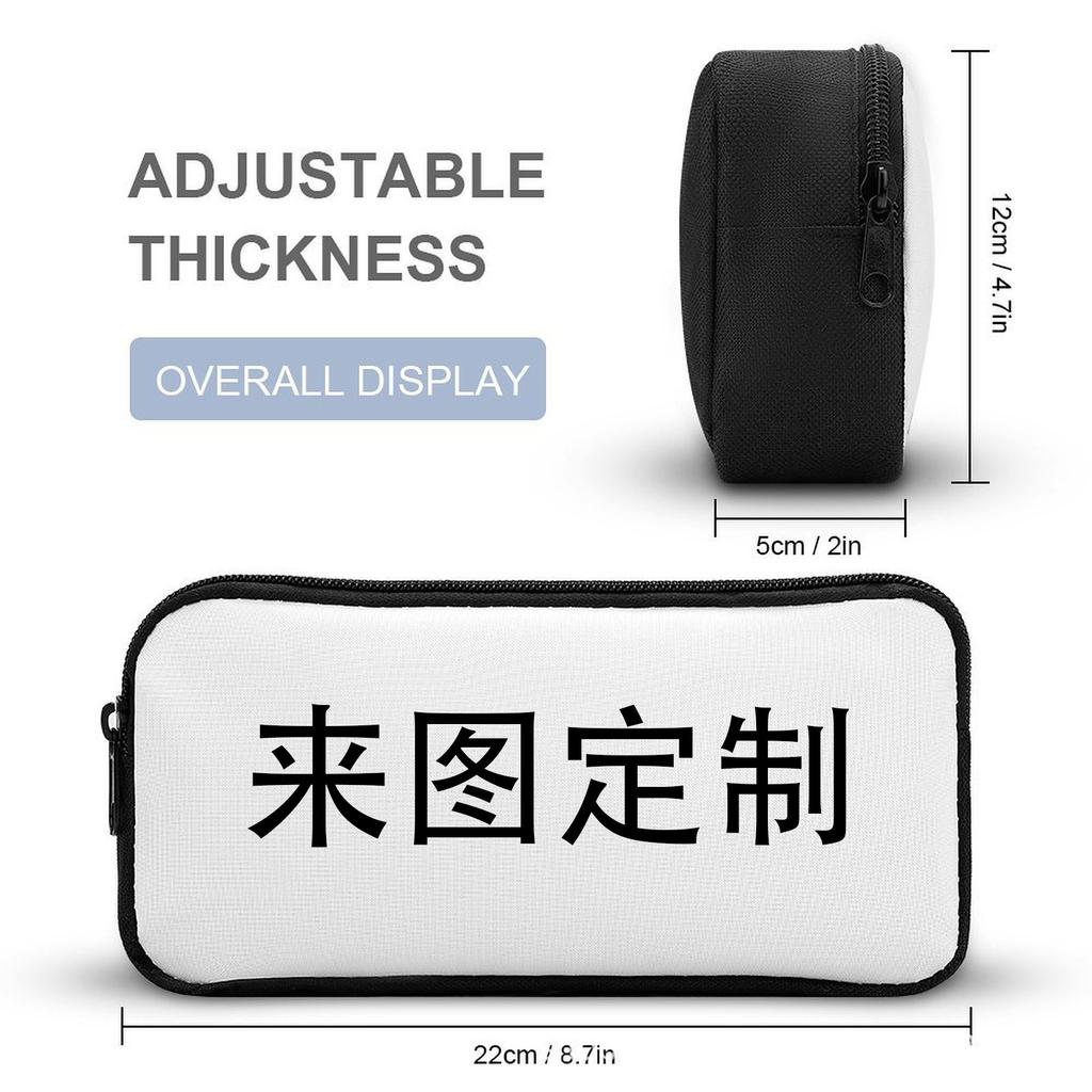Diy Single-Layer Large-Capacity Pencil Case Primary School Children'S Pencil Case Pattern High Definition Stationery Storage Bag