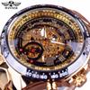 Mechanical Sport Design Bezel Golden Watch Mens Watches Top Brand Luxury Montre Homme Clock Men Automatic Skeleton Watch