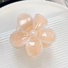 Summer Jelly Color New Frangipani Grab Clip, Pearlescent Sweet Medium Spliced Flower Hairpin On the Back of the Head Shark Clip