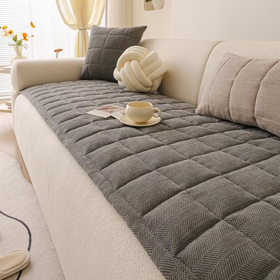 Dog Couch Cover Non-Slip Washable Sectional Couch Protector Quilted Sofa Slipcover