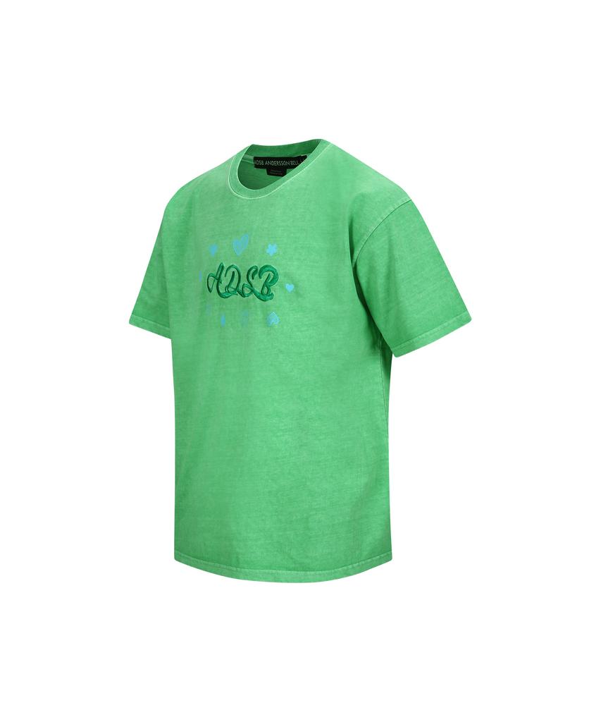 ADSB ANDERSSON BELL (Essential) Adsb Heart Card T-Shirt Atb1083U(Green)