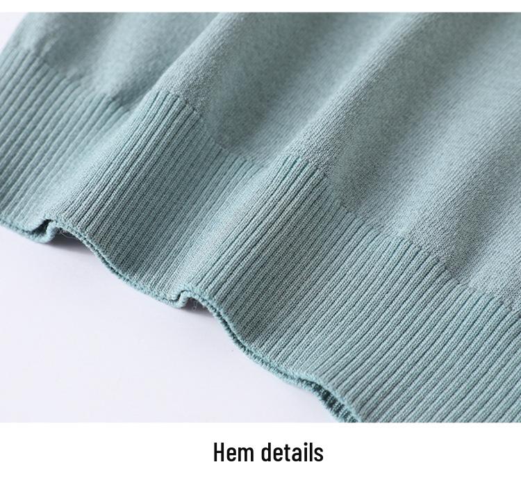 Elegant 2026 Spring/Autumn Knitted Top with Qipao Collar & Gauze Sleeves for Middle-aged and Elderly Women.