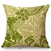 William Morris Floral Green Plant Flower Harmony Home Art Decorative Throw Pillow Case Sofa Cotton Linen Cushion Cover Case
