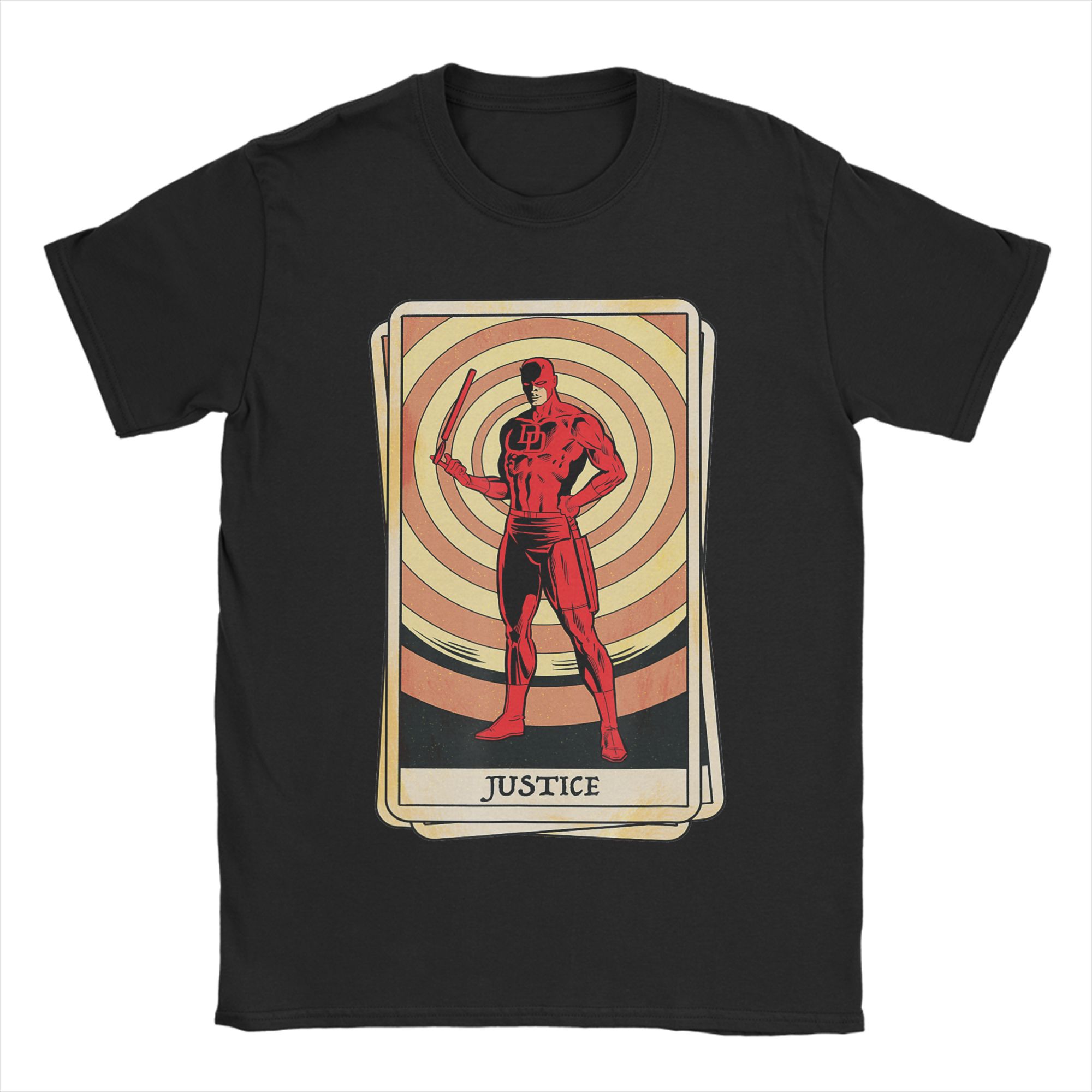 

2026 Daredevil TShirt Y2K All Season Unisex Short Sleeve Premium Cotton Loose Fit Crew Neck Casual Daily Top for Unisex Women L