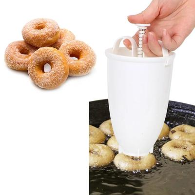 Donut Mould Diy Baking Tools Milker Baking Mould Manual Waffle Dispenser Doughnut Machine Easy Fast Portable Donut Maker