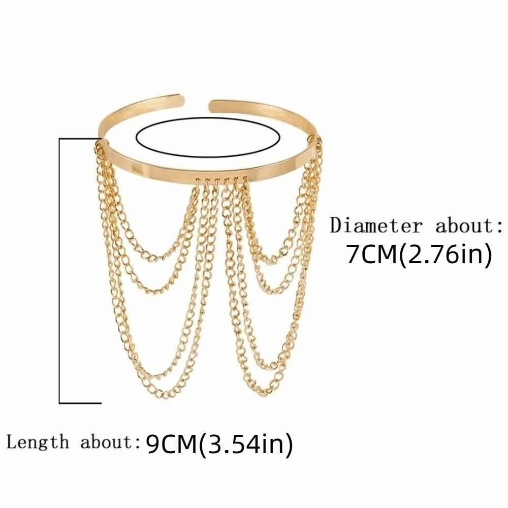 Goldfarbene Armbänder Offen Verstellbare Kette Anhänger Armband Party Zubehör
