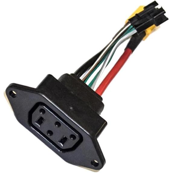 

Lithium Battery Connector Charger Socket Line Circular Line Square Fit For Super Soco TC TS TSX CU DU RU(Circular) Square